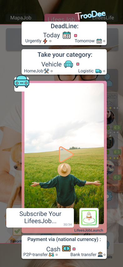 TrooDee LifeesJob screen